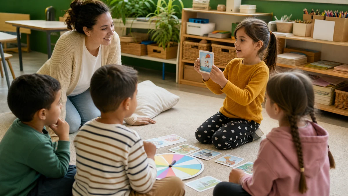 Actividad de conversación guiada para mejorar la expresión oral en primaria