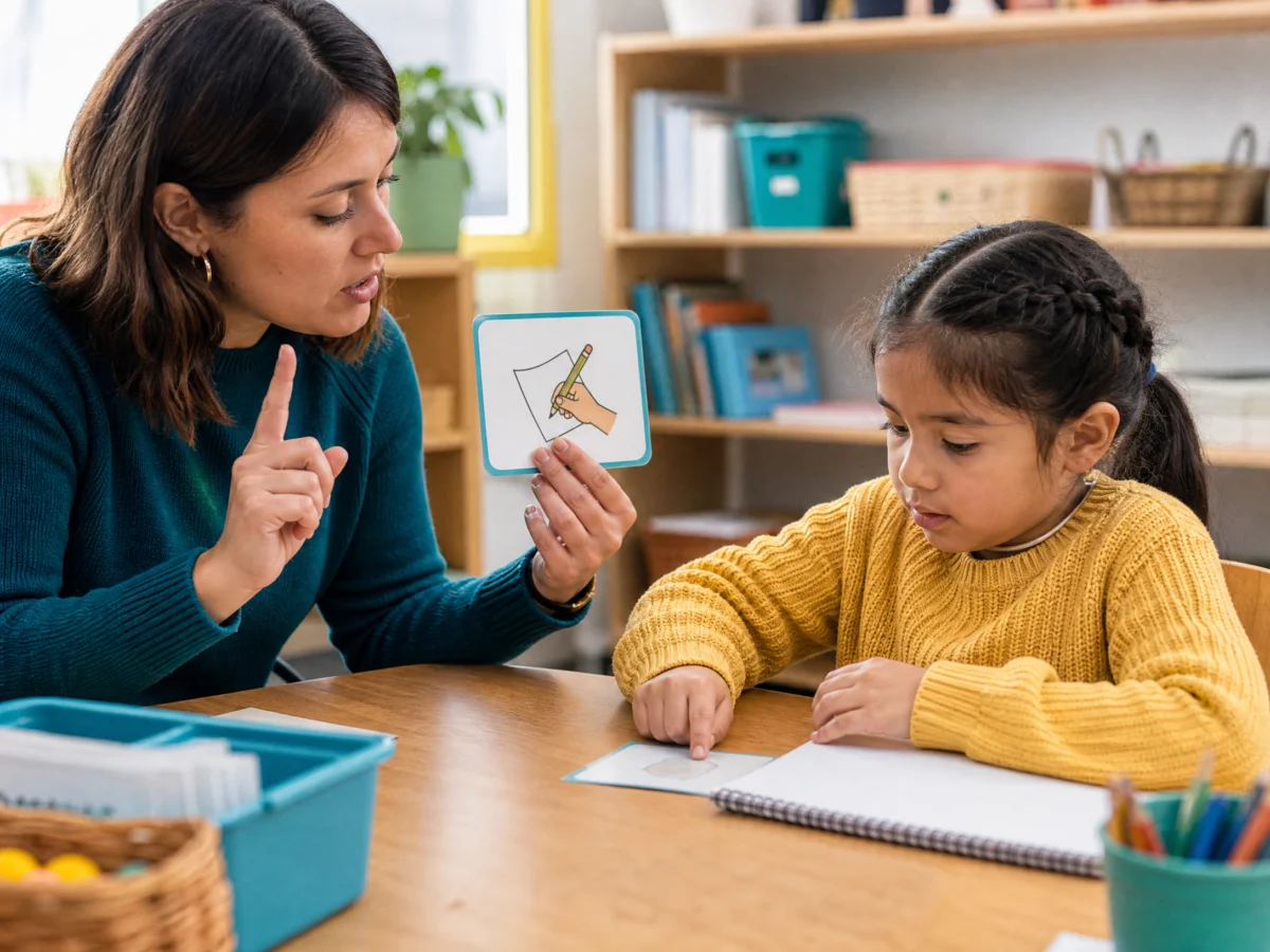Actividades de instrucciones claras para niños para niños de tercer grado en el aula escolar
