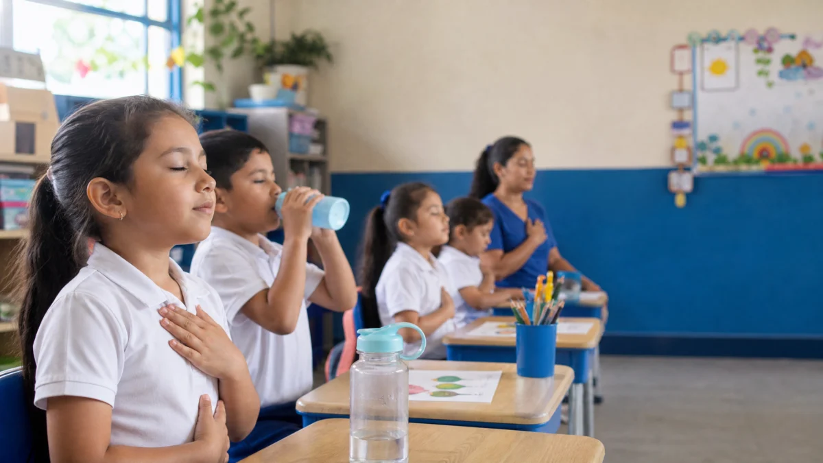 Rutina de dos minutos para reiniciar una clase despu&eacute;s del recreo