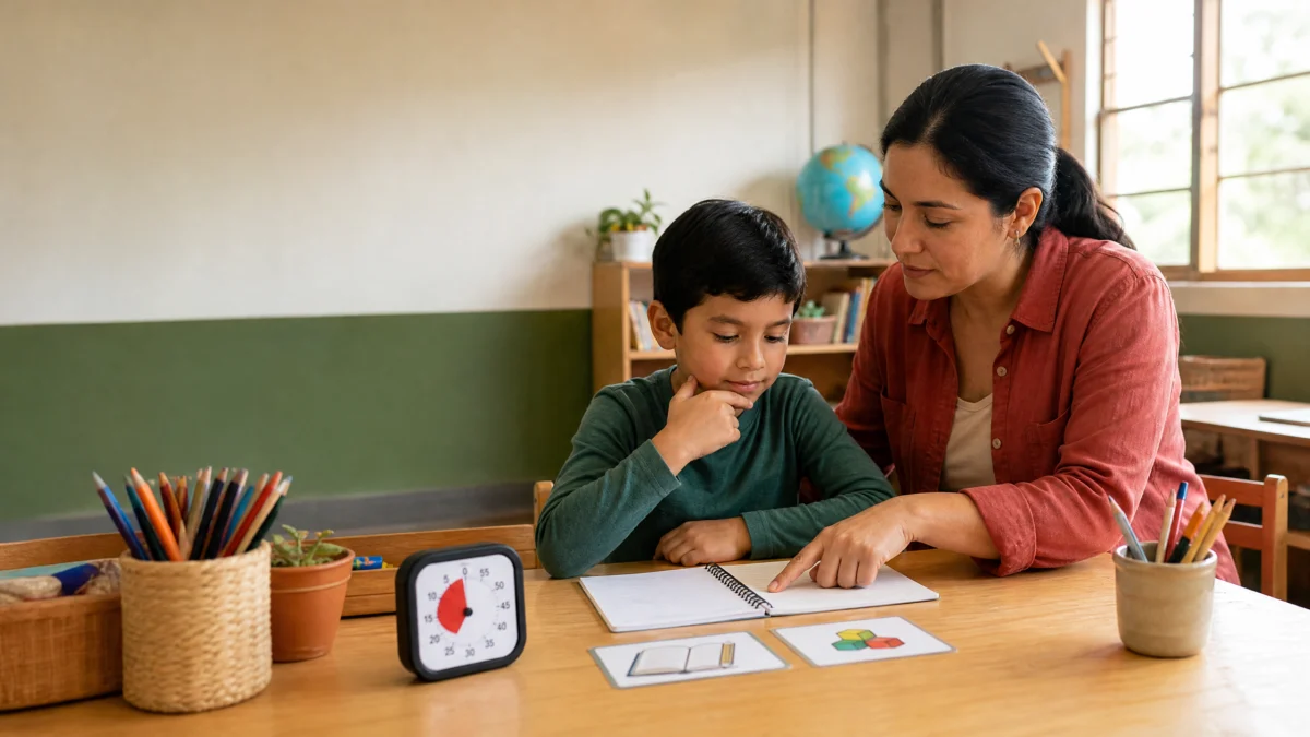 C&oacute;mo ayudar a un ni&ntilde;o a concentrarse para hacer tareas en casa