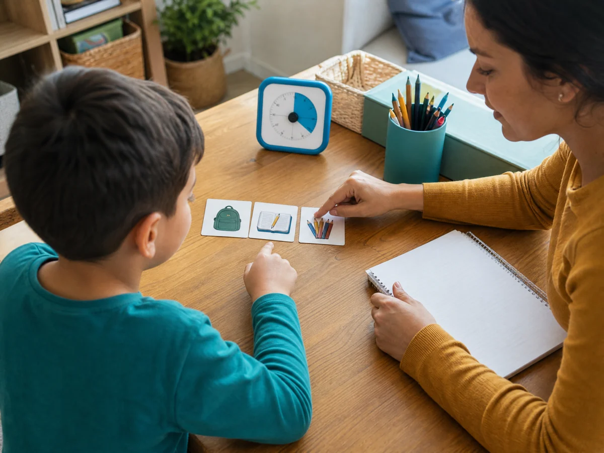 Actividades de concentración para tareas en casa para niños de tercer grado en el aula escolar