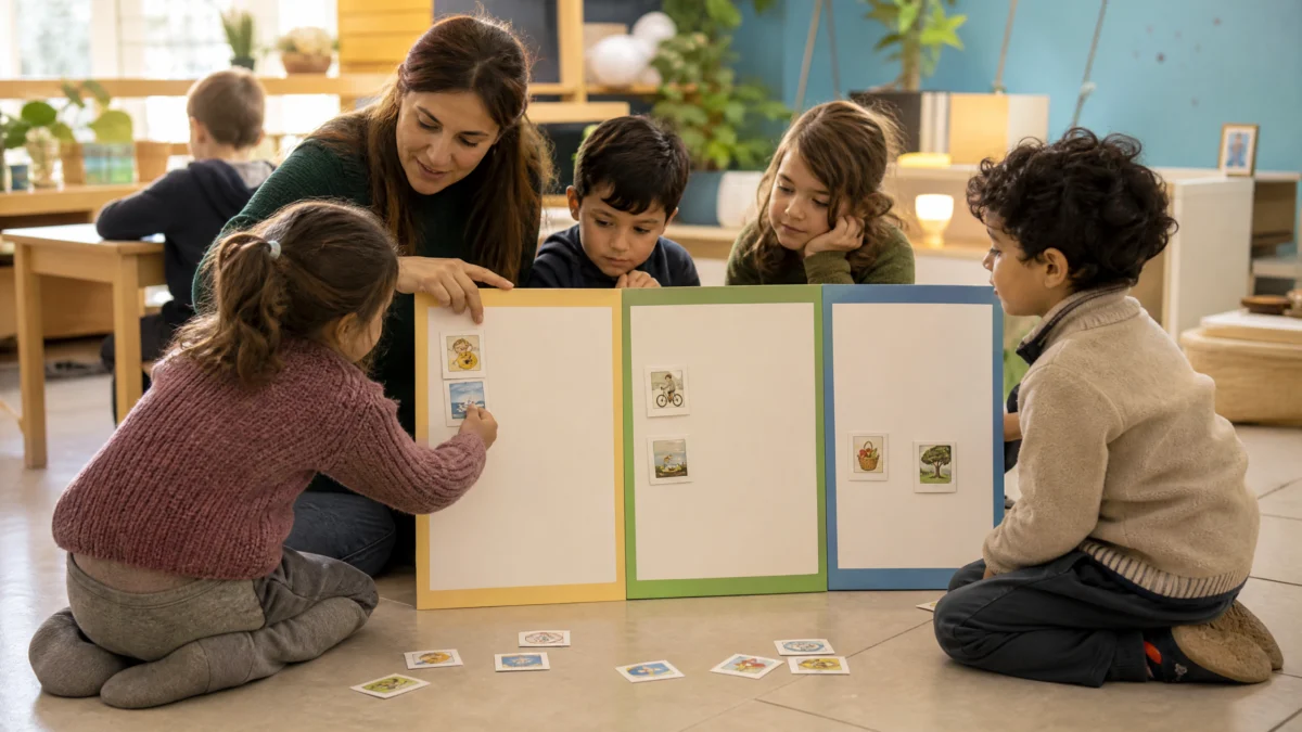 Actividad de comprensión lectora después de leer para resumir una historia