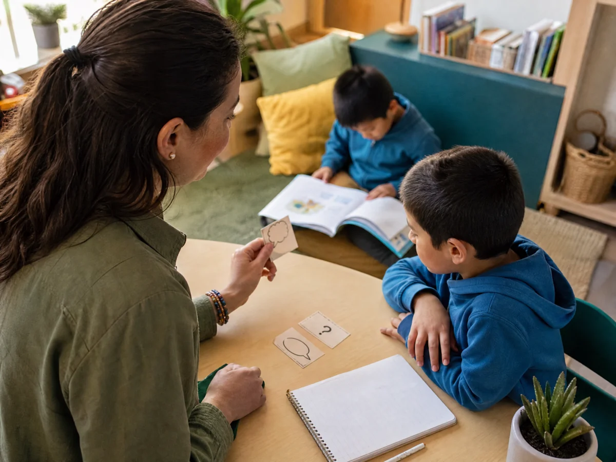 Actividades de lectura independiente en primaria para niños de tercer grado en el aula escolar
