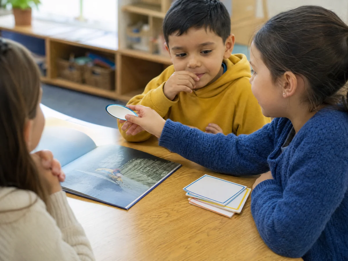 Actividades de lectura dialógica en primaria para niños de tercer grado en el aula escolar